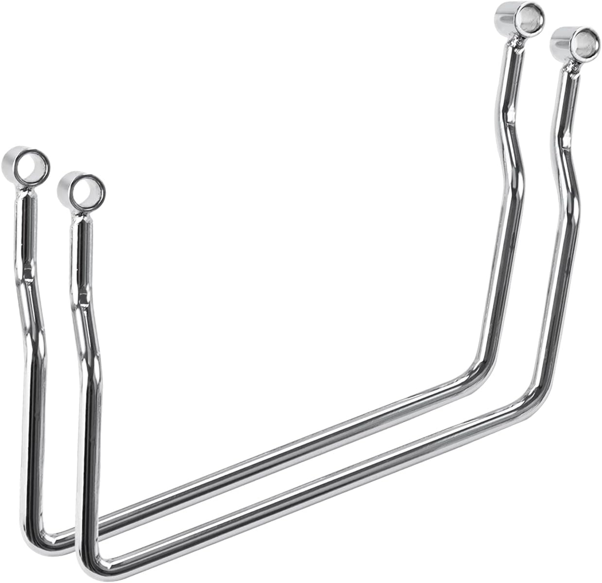 Motorcycle Saddlebag Support Bar Bracket Mount For Honda Shadow VT400 VT750 VT1100 VTX1800 1300 Fury Steed VT600 Magna 250 VF750 (Chrome)