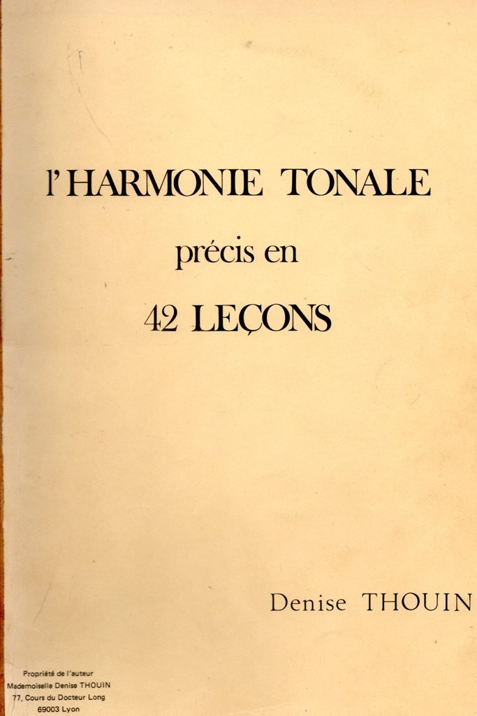 Marcel Bitsch - Precis d Harmonie Tonale