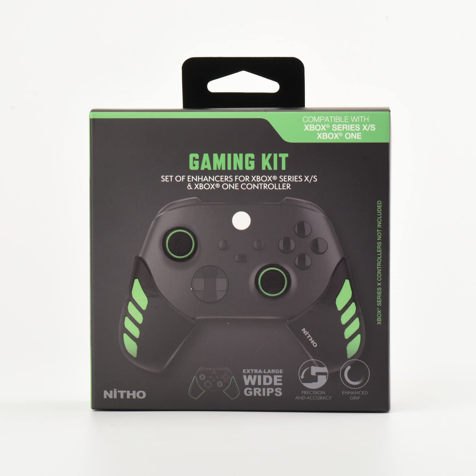 NiTHO Gaming Kit pour Manettes Xbox Series X/S, Ensemble Complet d'Améliorations - Poignées en Silicone Anti-Transpiration, Boutons de Contrôle, Anneaux de Précision, Accessoires pour Xbox Series X/S