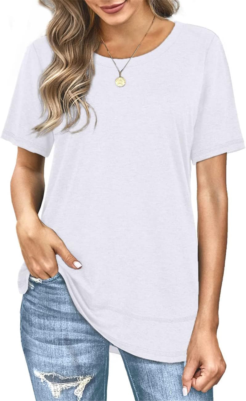 Hantaostyle Maglietta Donna Casual Maniche Corte: Il Basic Morbido Che Cercavi Per L'Estate (Nera, Bianca E Colori Trendy)