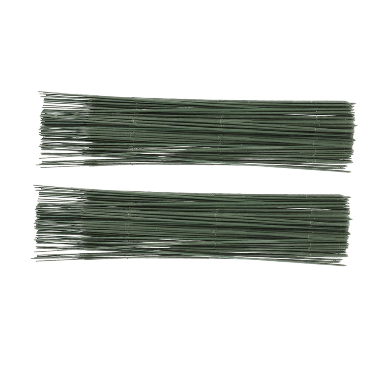 100pcs Green Floral Stem Wire Flexible Wire Stems for Flower Arrangements Crafting Wedding Decor Versatile