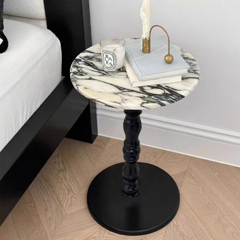 Table d'appoint en marbre stable pour optimiser votre salon