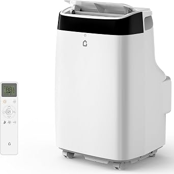 10,000 BTU Portable Air Conditioner - 3-in-1 Cooling, Dehumidifier Fan Cooling up to 450 Sq.Ft, Remote Control & 24H Timer, Easy-to-Use Portable Cooling Solution