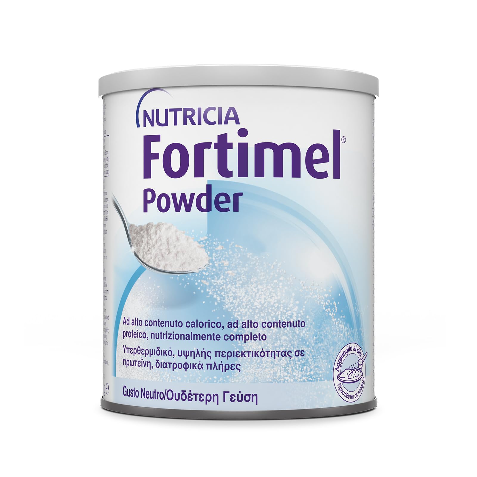 FORTIMEL POWDER - Supplemento in Polvere Ipercalorico e Iperproteico, Nutrizionalmente Completo, utile in caso di Inappetenza e/o Malnutrizione Associata a Patologia, Gusto Neutro - 335g
