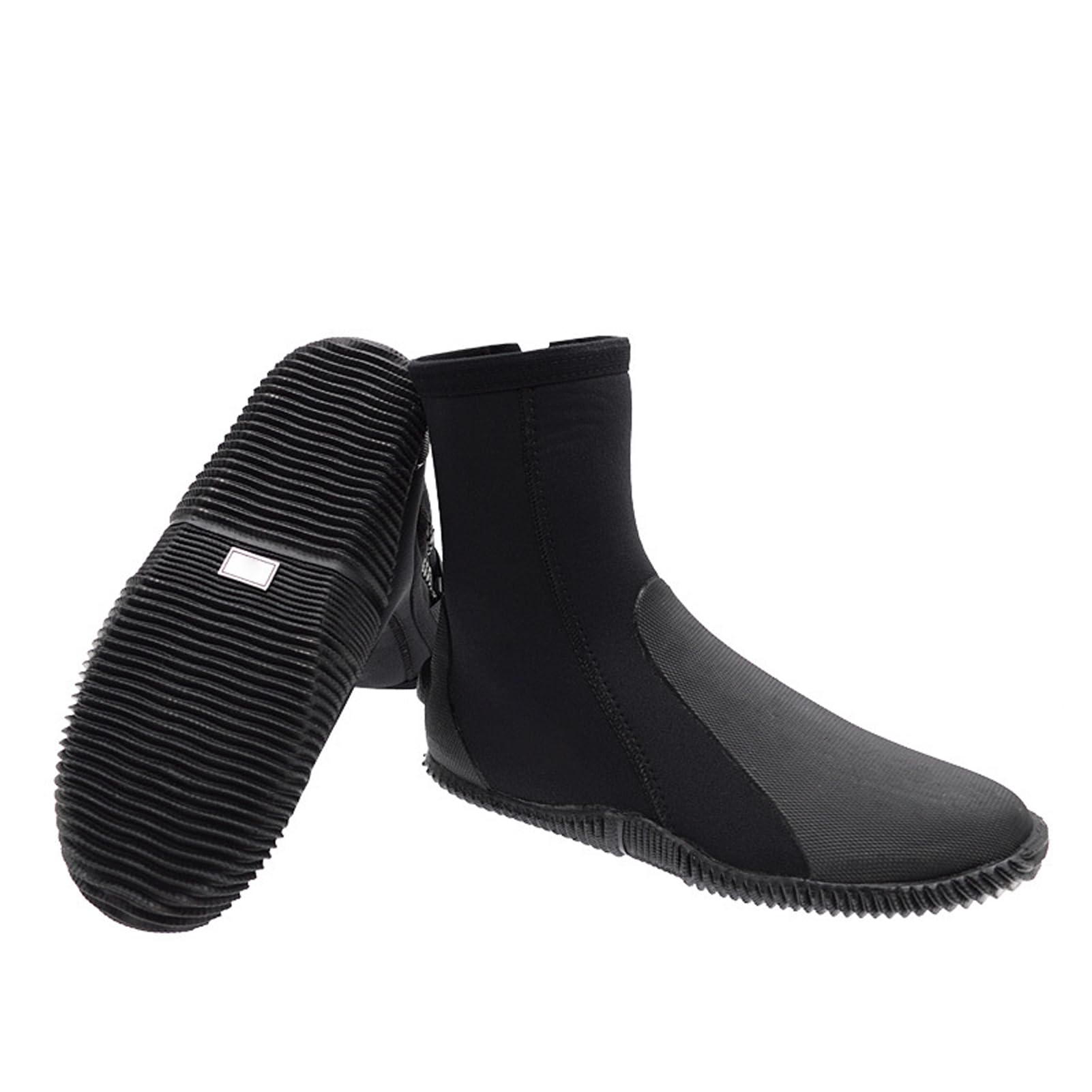 CHICIRIS Wysokie Buty do Nurkowania Buty do Nurkowania z gumową podeszwą z Podwyższonym Obcasem i Elastycznym Krojem Łatwe Zakładanie Ochrona Stóp z rurką Pływanie Dorośli