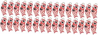 TOKIDNY 30piezas Colgantes De Carp Para Diy Pendientes y Accesorios De Joyería Adornos De Alegría Forma De Carpa Colgantes De Colorida Para Pulseras y Collares