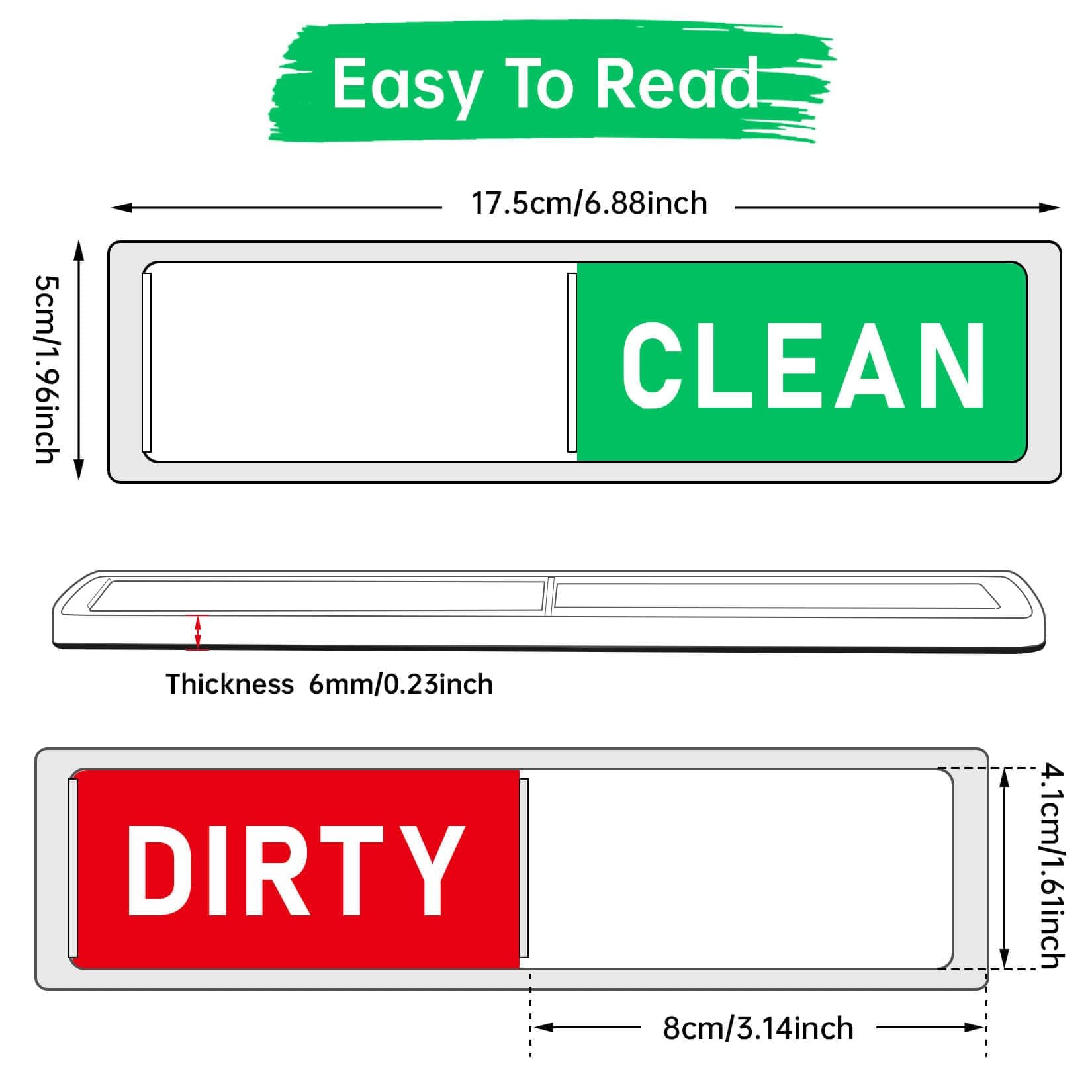 Clean Dirty Dishwasher Sign