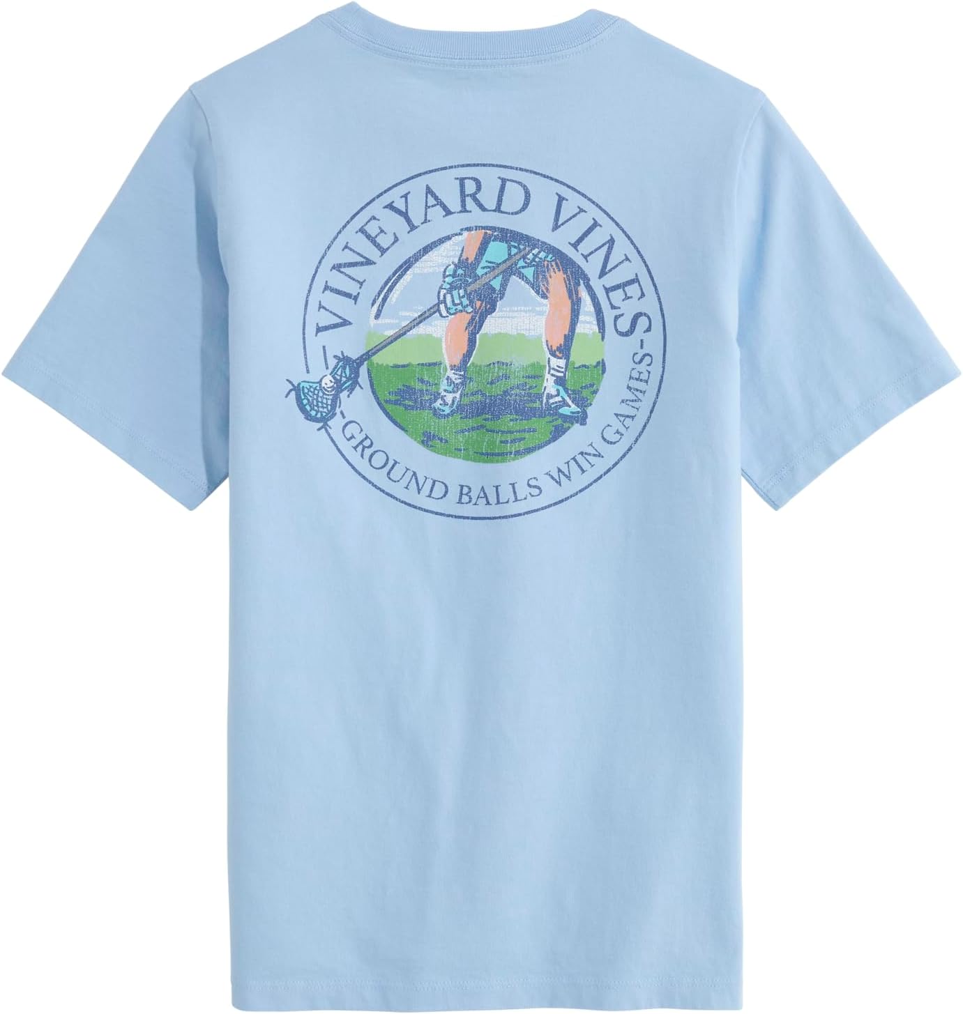 Vineyard Vines Boys Score It Short Sleeve Pocket Tee (Toddler/Little Kids/Big Kids)