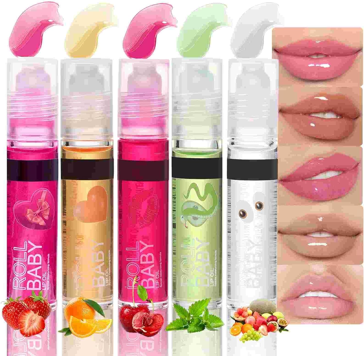 5 brillos de labios con sabor a frutas por 9,40€ ¡¡15% de descuento!!