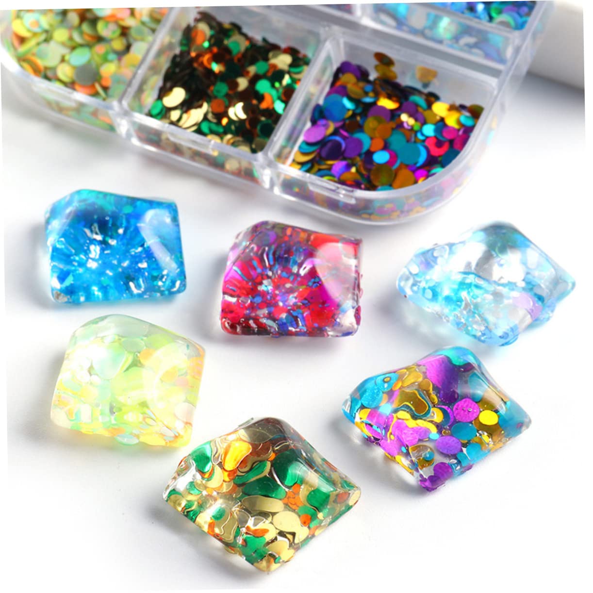 Healeved 3 Set Di Decorazioni Pratiche Per Unghie Unghie Finte Nail Art Manicure Facili Da Applicare 2 Scatole * 3