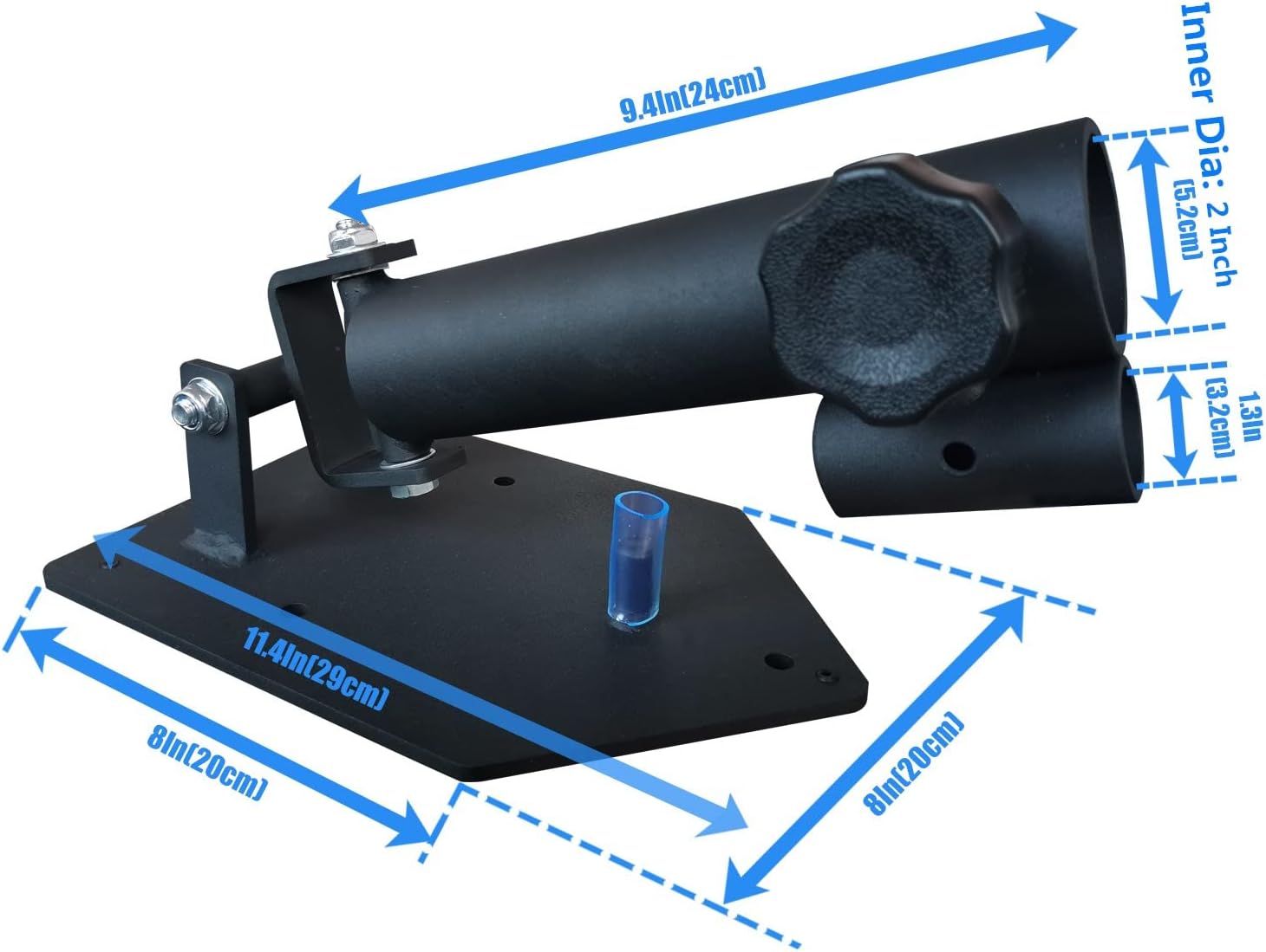 MARSAFIT Landmine Base Portable Barbell, Deluxe T bar Row Attachment, landmine attachment for barbell fits 1 Inch Standard and 2 Inch Bars