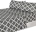 4 Piece Bed Sheets Set (King, Grey) 1 Flat Sheet 1 Fitted Sheet and 2 Pillow Cases - Hotel Quality Brushed Velvety Microfiber - Luxurious - Extremely Durable - by Utopia Bedding