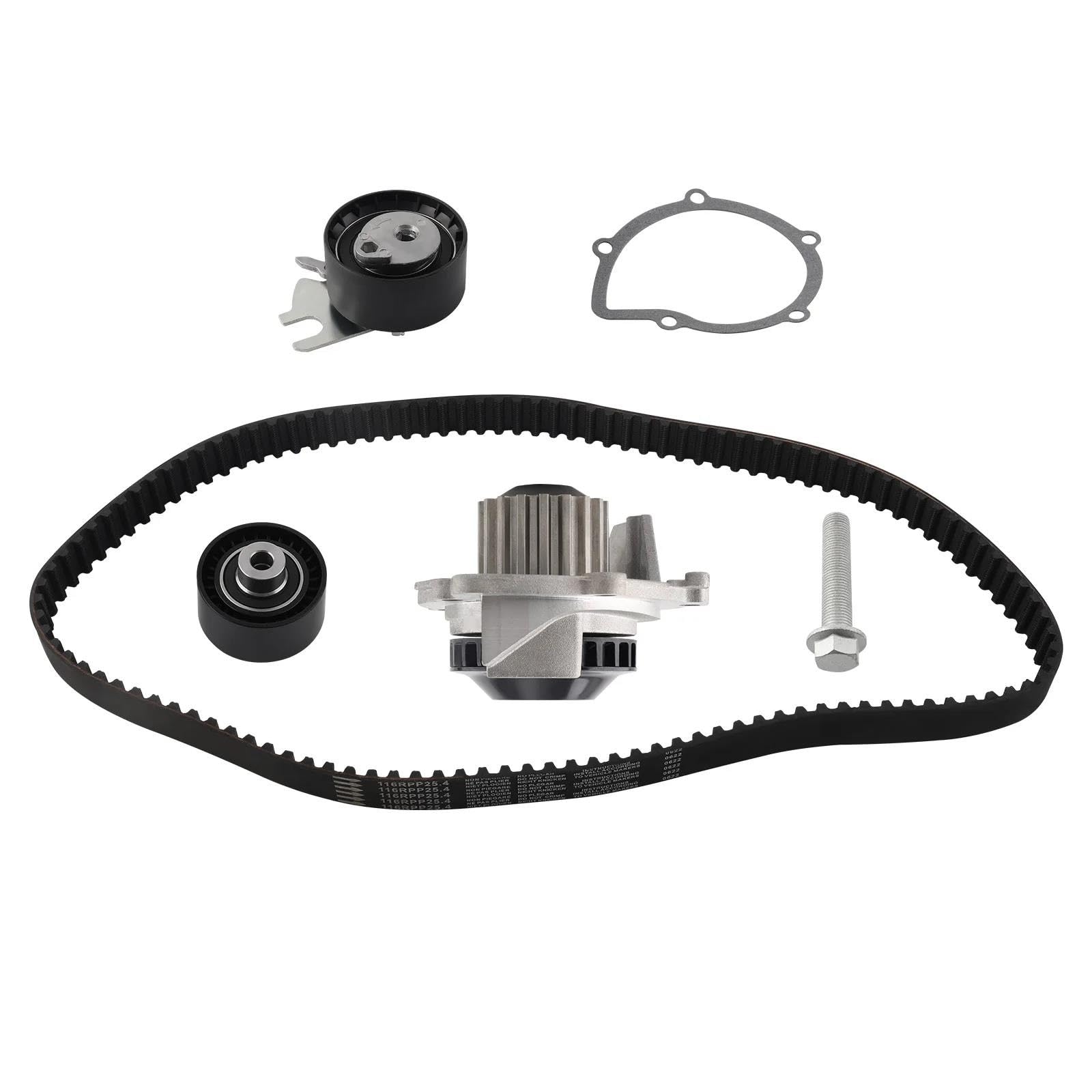 YESKIT Kit di Sostituzione Cinghia Distribuzione E Pompa dell'Acqua Auto Accessori per Citroen C4 2.0 C5 C8 5672XS K015672XS Set di Utensili per Cinghia di distribuzione