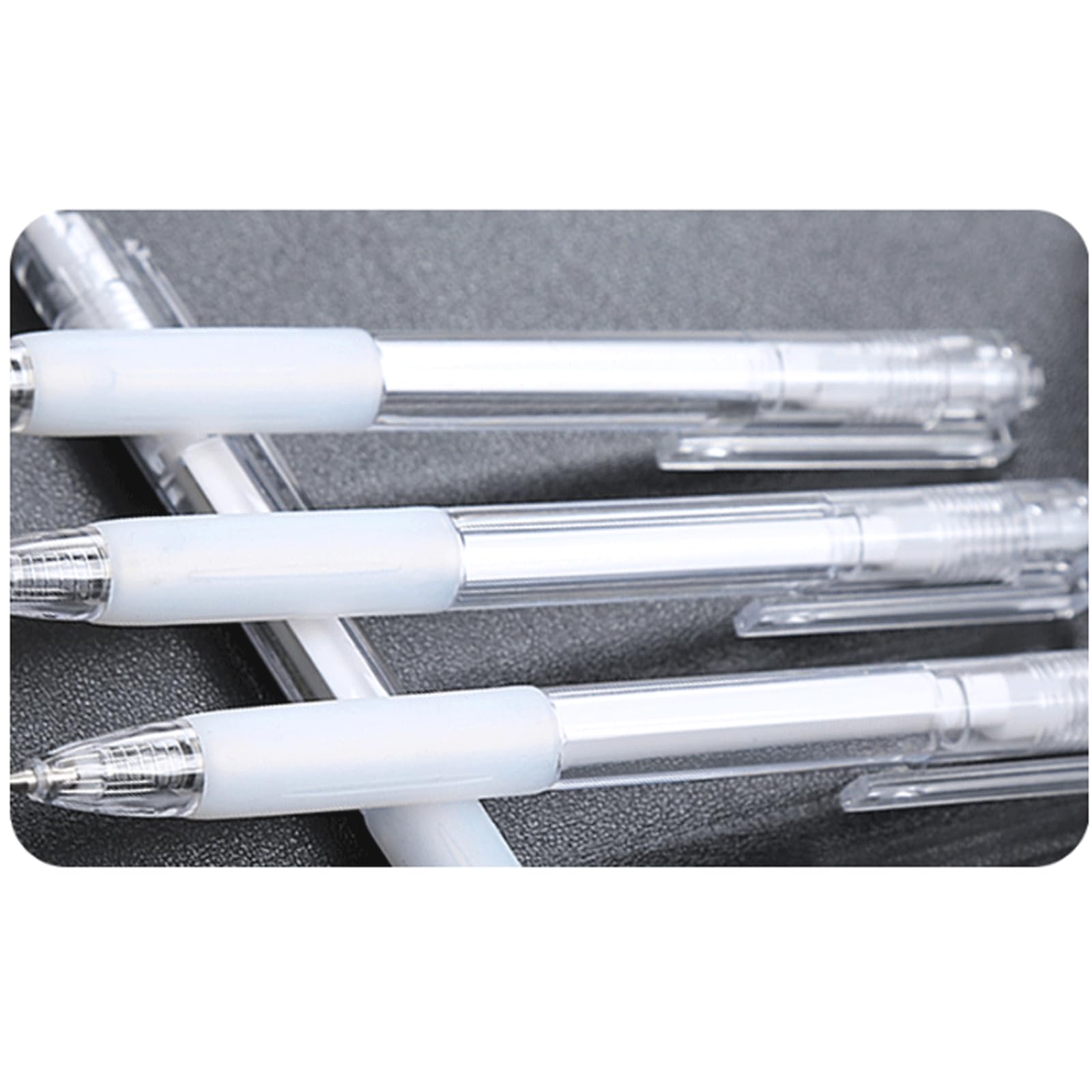 penna gel penna inchiostro gel penna gel 6 pezzi 0,5 mm penna da scrittura impugnatura in gomma morbida per diario scrittura firma penna da lavoro inchiostro nero