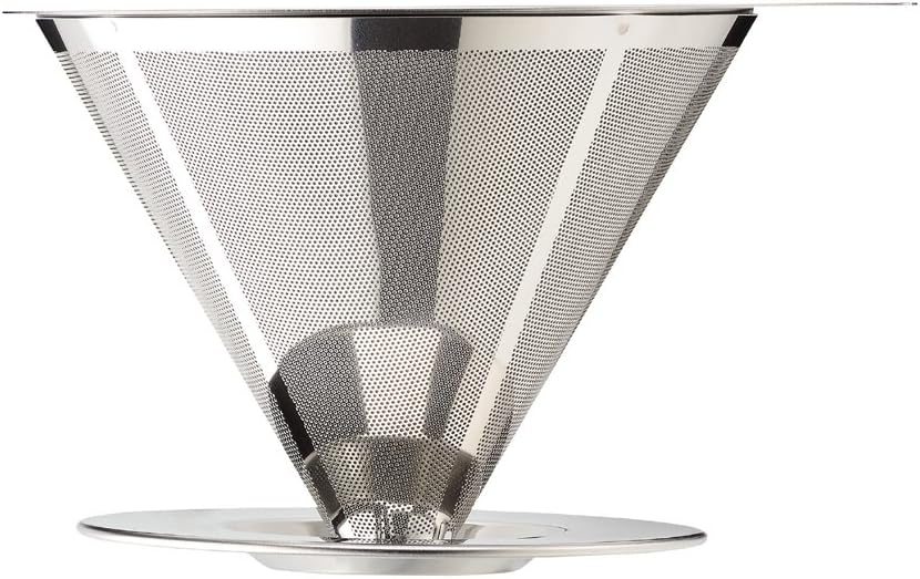 Pearl Metal HB-2307 Coffee Dripper, Stainless Steel, Break Time
