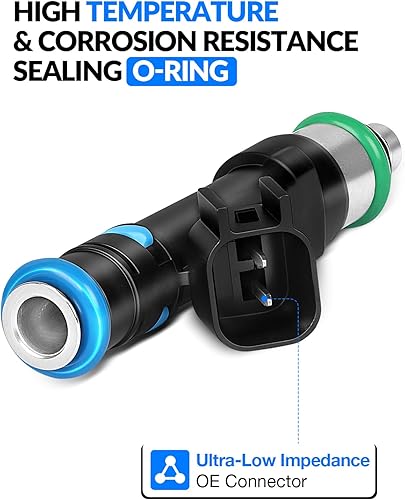 Miniatura 4 de Inyectores de combustible mejorados para 3.7L Se ajusta a: -Jeep Grand Cherokee 2005-2010 Liberty 2004-2011, Para: -Dodge Dakota 2004-2010 Durango
