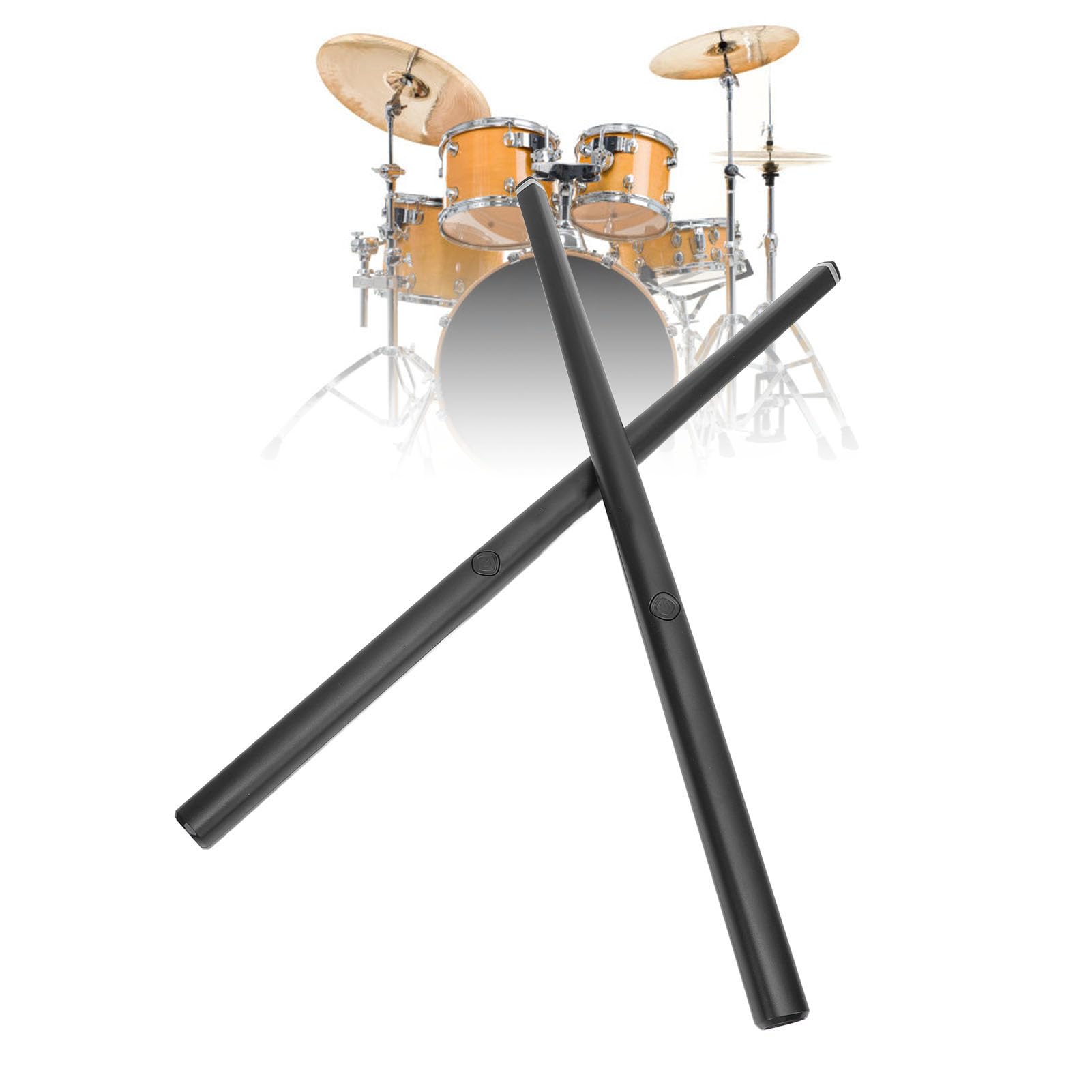Virtual Air Drum Set, Electric Drumsticks Air Drum Sticks, Portable Virtual Electronic Drum Set with Pedals, Bluetooth & MIDI Function, Vibration Sensing Electronic Drum Kit