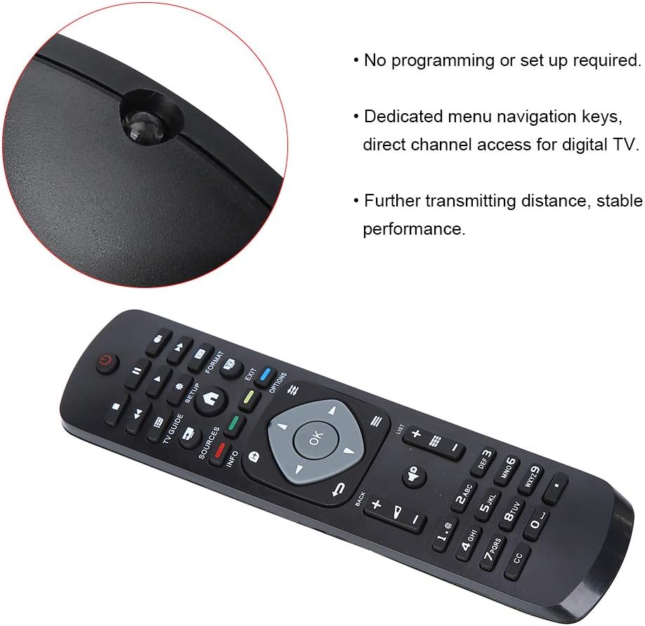 Universal Remote Control Replacement for Philips LCD LED Smart TV 3 61FDl3vgDtL. AC SL1001