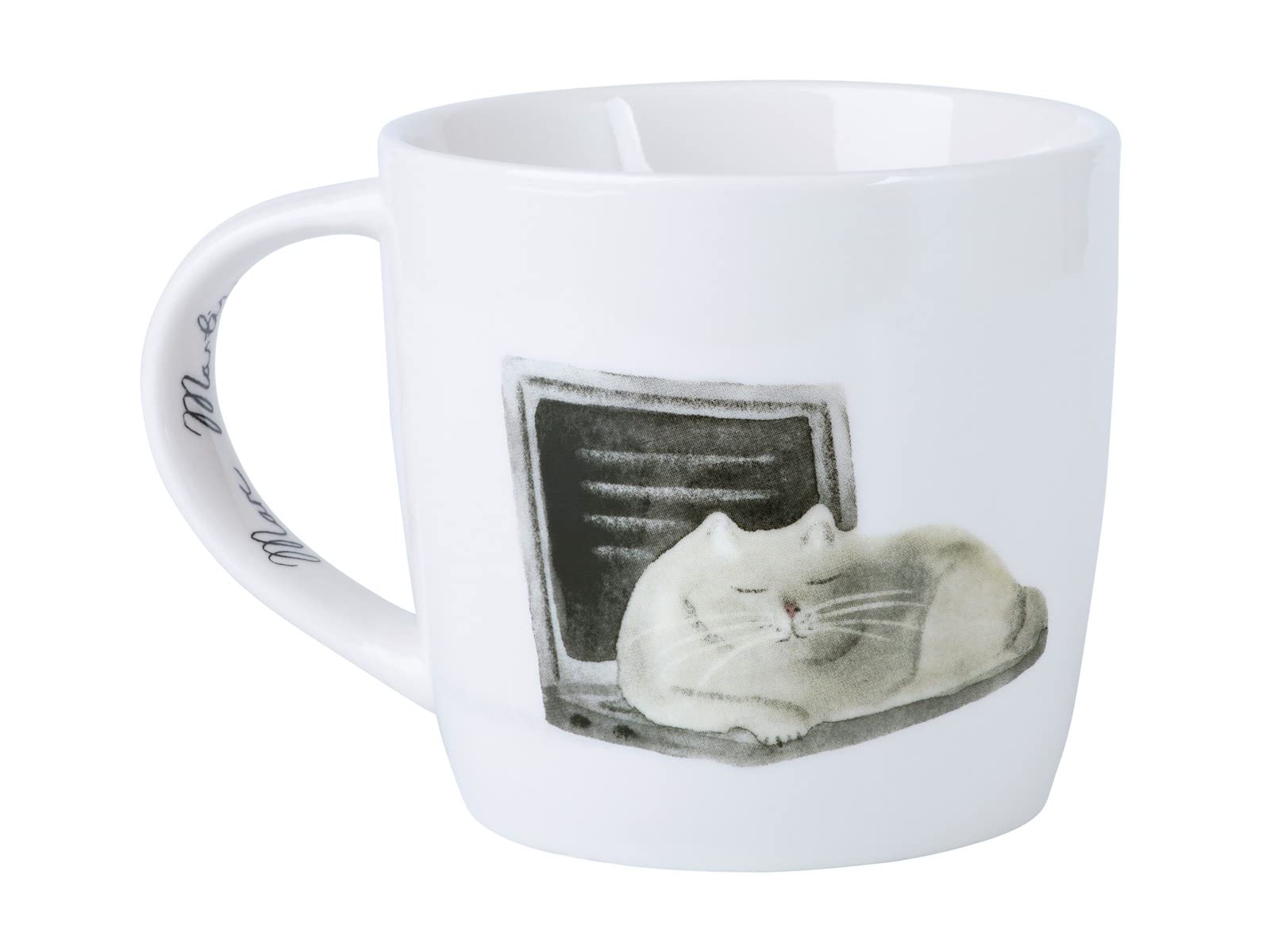 Maxwell & Williams Kaffeetasse 'Feline Friends' 400 Ml – Porzellan, Bunte Katzen, In Geschenkbox