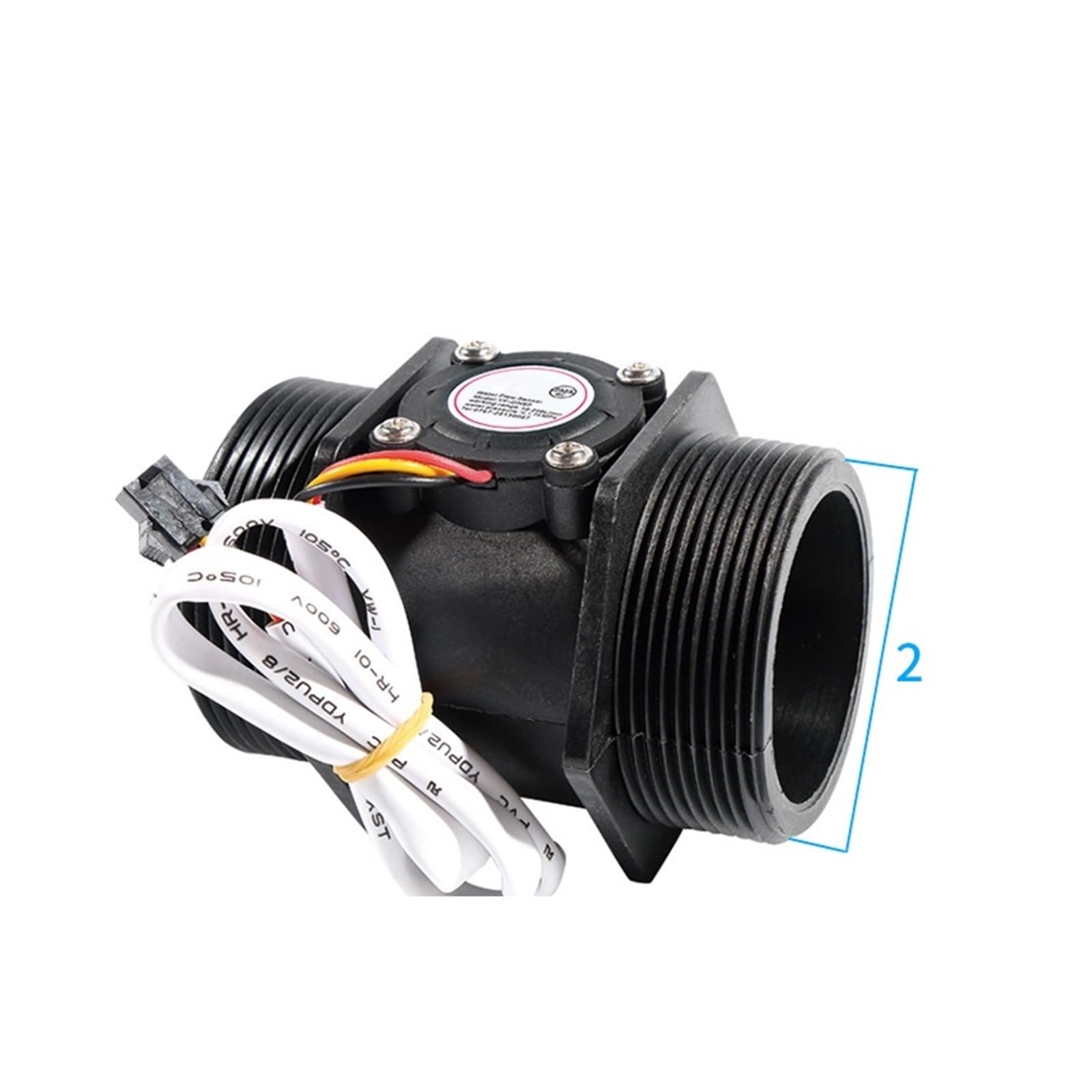 Débitmètre de capteur de débit d'eau 2 "DC5-18V, capteur de débit à effet Hall, commutateur de capteur de liquide de contrôle de l'eau - Longue durée