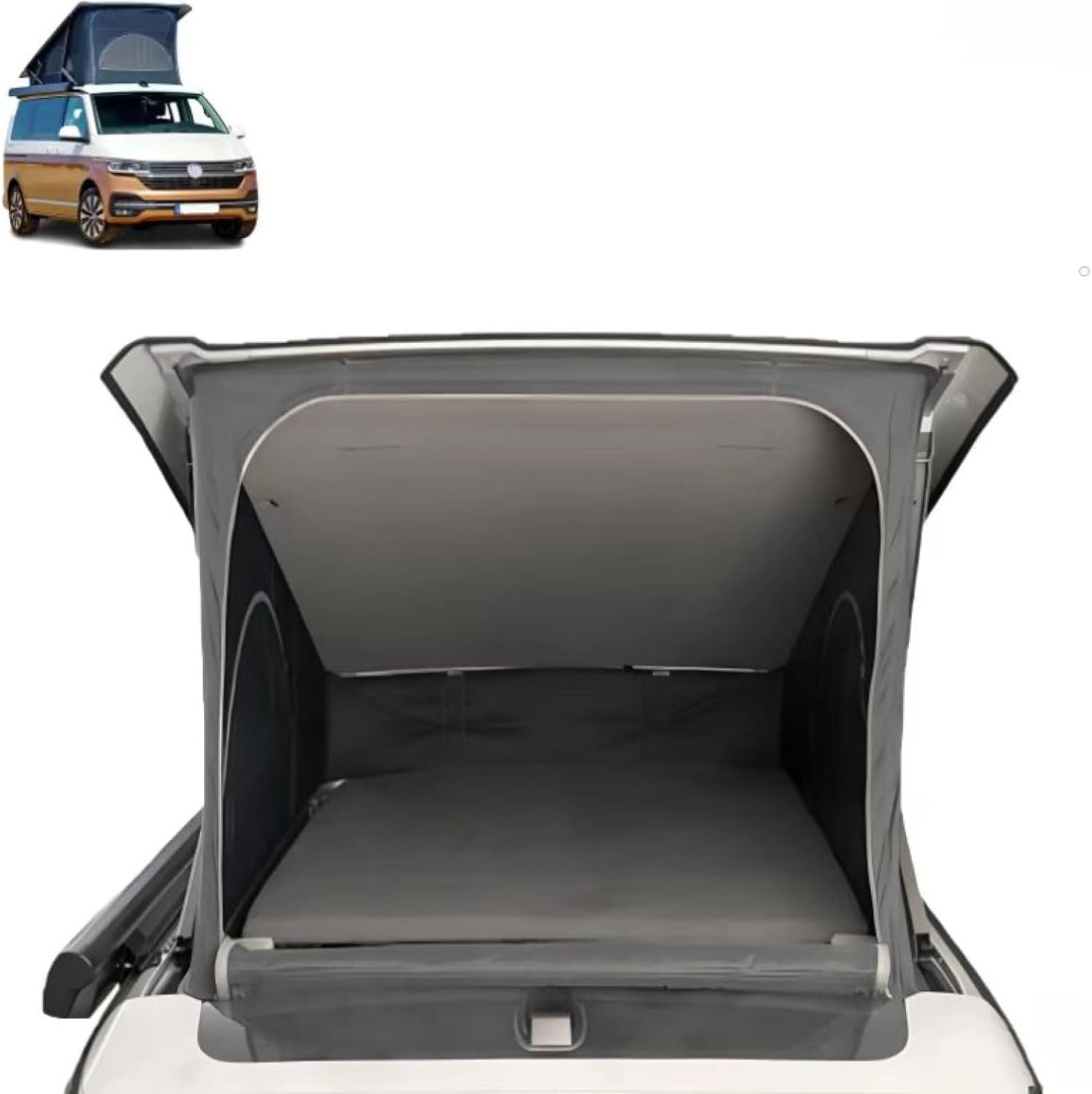Motorhome Fitted Sheet for VW T6.1 California Pop Up Roof Soft Caravan Fitted Sheet Bed Cover Rear Bed Raised Roof Motorhome Bed Protective Cover Folding Bed