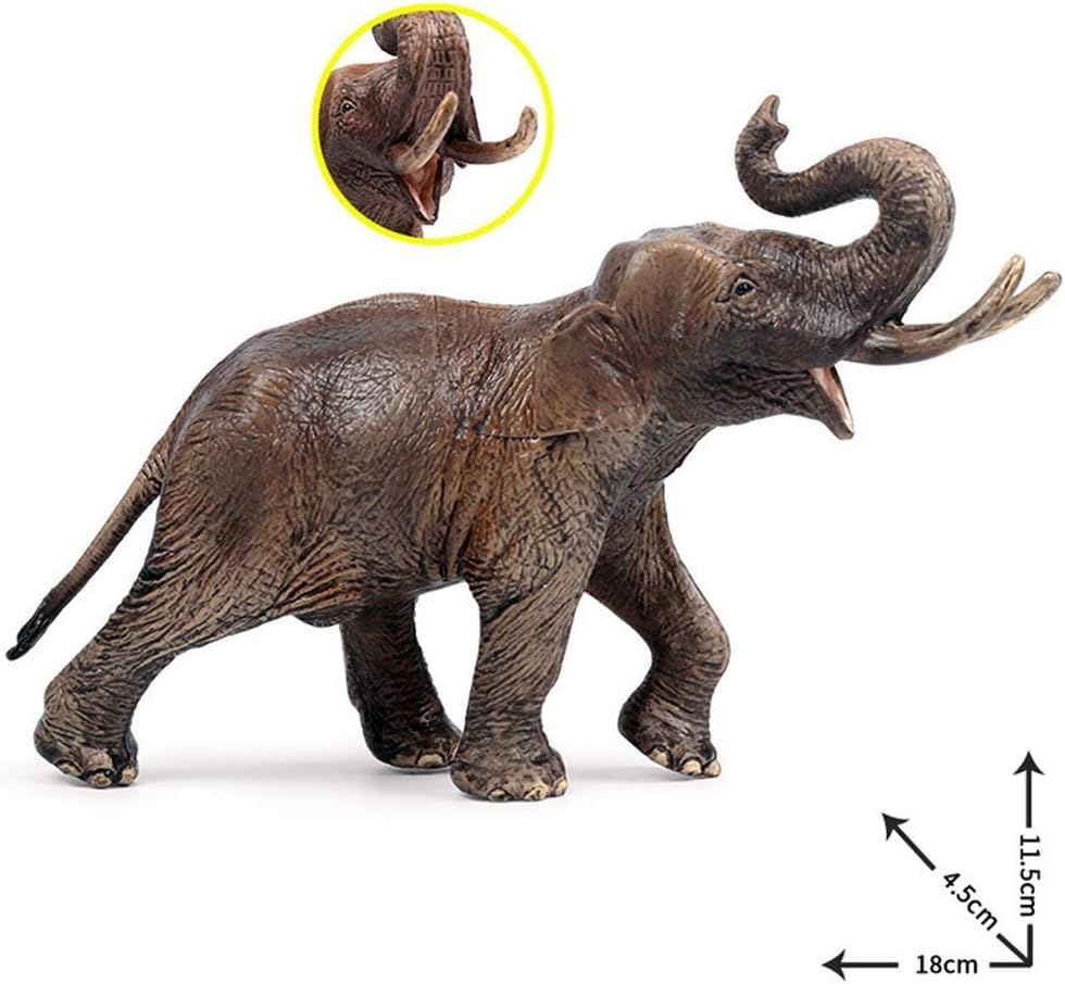 Image of Realistic Elephant Figure Toy Playset for Kids 3+| 1PCS Wild Safari Animal Action Figurine Model Decoration Toys Set for Boys and Girls Birthday Gift for Children Education & Learning Items