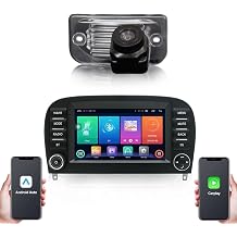7'' AHD GPS Sat Nav Navigation Navigator Canbus Autoradio Car Radio Player CarPlay Android Rear View Camera Compatible with Mercedes-Benz SL R230 SL55AMG SL63AMG SL65AMG SL280 SL300 SL350 SL500 SL600