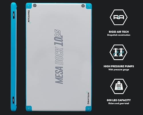 Miniatura 3 de Driftsun Inflatable Floating Dock Platform - Mesa Dock Floats, Floating Docks for Lakes & Boats, Inflatable Island, Swim Platform Blocks, Quick