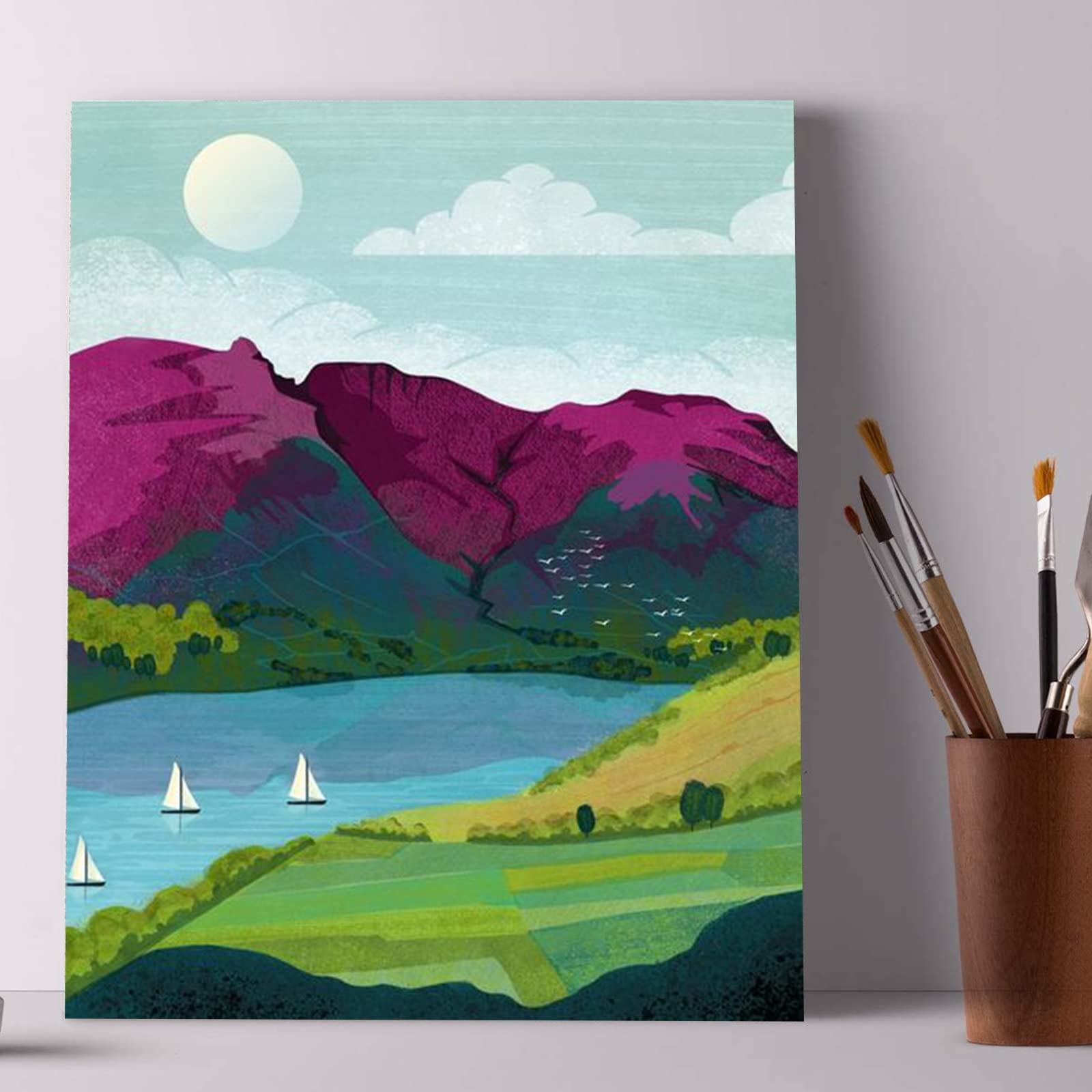 TISHIRON DIY Paint by Numbers Kit voor Volwassenen Gekleurd Oog Gedeeltelijke Close-up Acryl Aquarel Schilderen op Nummers voor Woonkamer Slaapkamer Decor 16x20 Inch (40x50cm TISHIRON DIY Paint by Numbers Kit voor Volwassenen Gekleurd Oog Gedeeltelijke Close-up Acryl Aquarel Schilderen op Nummers voor Woonkamer Slaapkamer Decor 16x20 Inch (40x50cm