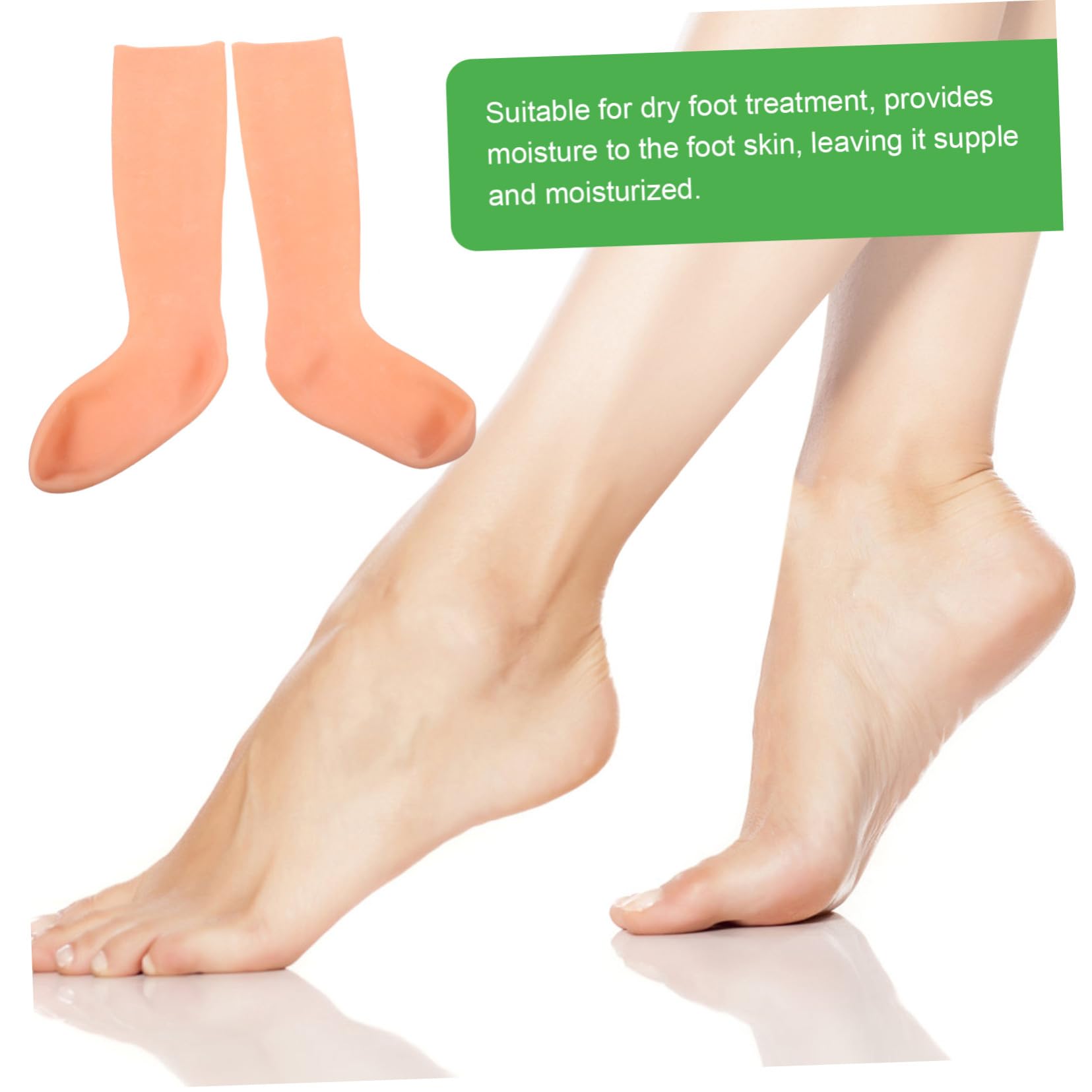 VALICLUD Chaussettes Longues Pendant la Nuit Hydratantes Confortables et Élastiques Sebs pour Pieds et Talons pour Soin des Pieds Secs