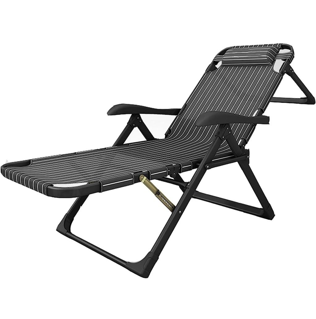 Chaise Longue inclinable réglable pour la Maison, la Plage, Le Camping, Chaise Longue Portable Pliable pour Jardin, terrasse, lit de Sieste extérieur avec Dossier réglable