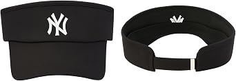 Viewfinder Hat Adjustable Cotton Tennis Golf Sports Hat Unisex Black with NY Logo