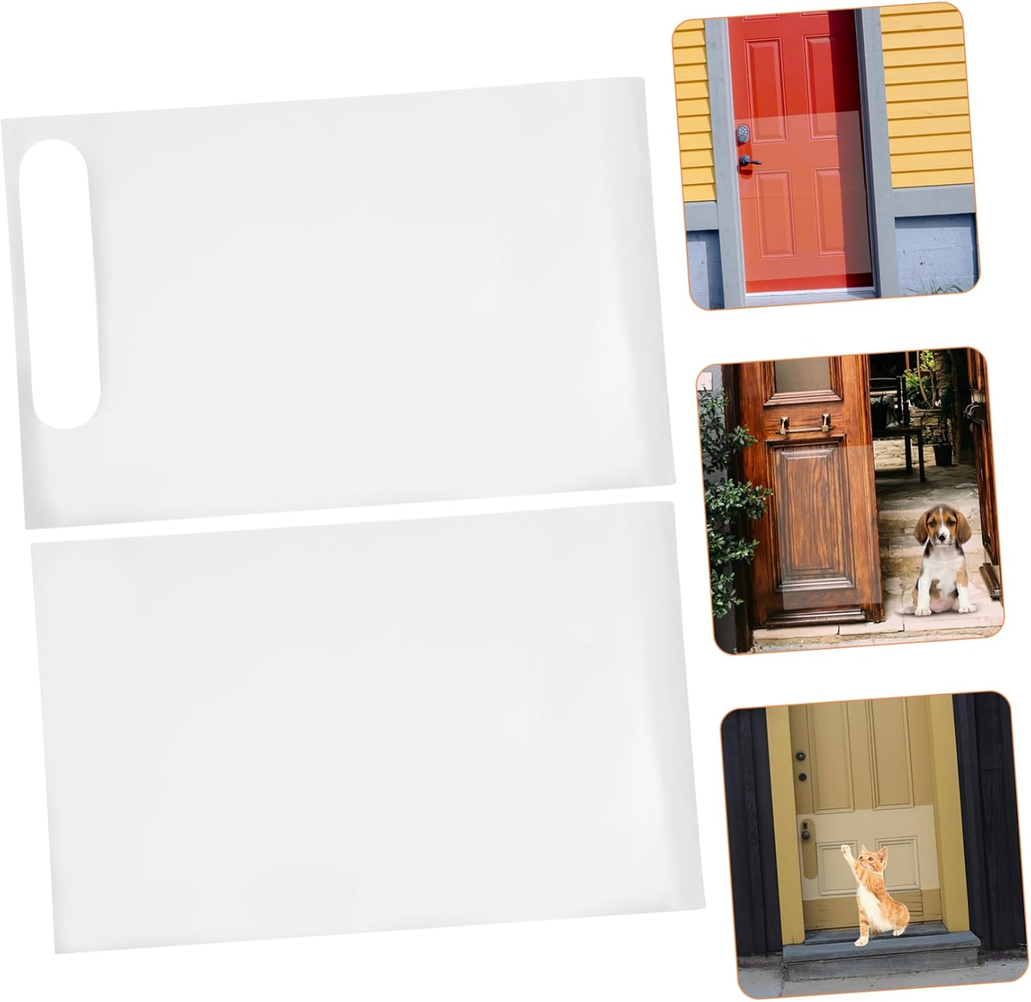 VICASKY 2PCS Dog Scratch Shield Door Protector Claw Adhesive Door Cover for Furniture Protection PET Scratching Sticker for Cats and Dogs