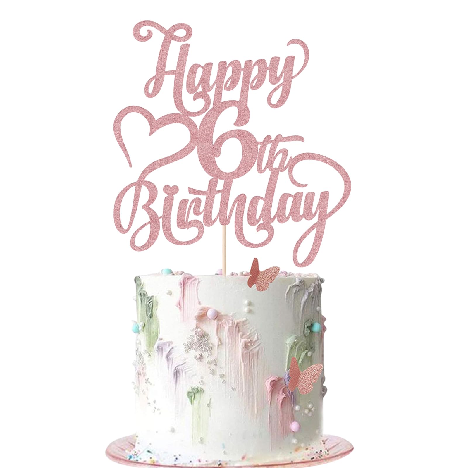 AROKIPPRY Happy 6th Birthday Cake Topper - 6th Birthday party Decorations