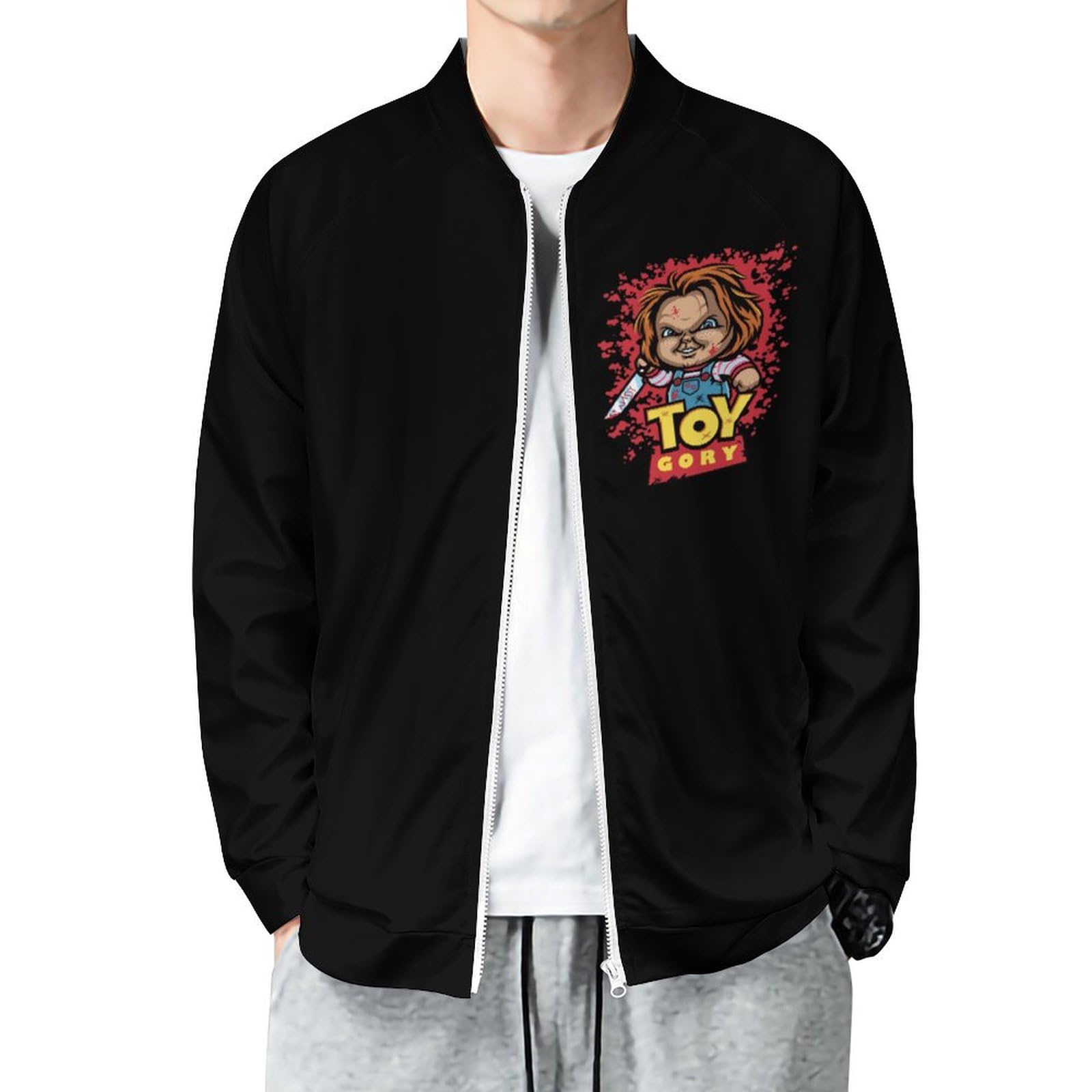 チャイルドプレイ　ジャケット Amazon.co.jp: ジャケット メンズ 長袖 チャッキー チャイルドプレイ