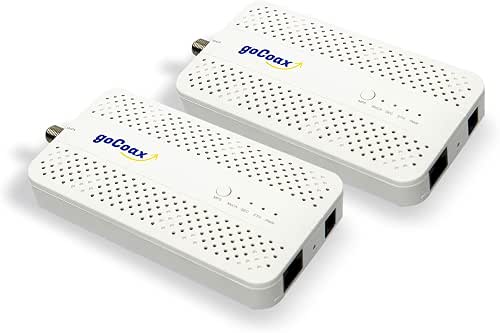 goCoax MoCA 2.5 Adapter (2-Pack) with 2.5GbE Ethernet Port |
