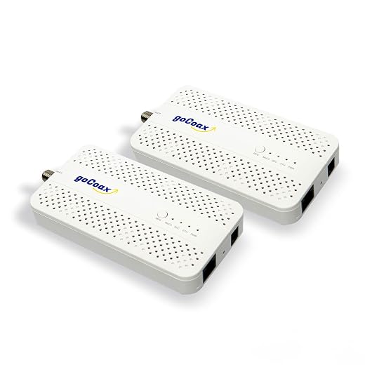 goCoax MoCA 2.5 2.5GbE Adapter (2‑Pack)