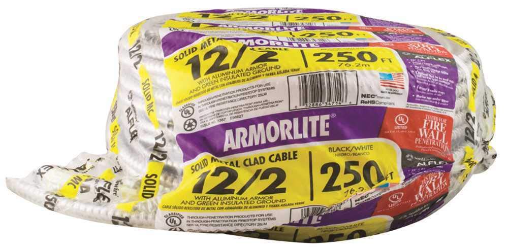 Flexible Conduit Aluminum Metal Clad 12/2 100Ft.