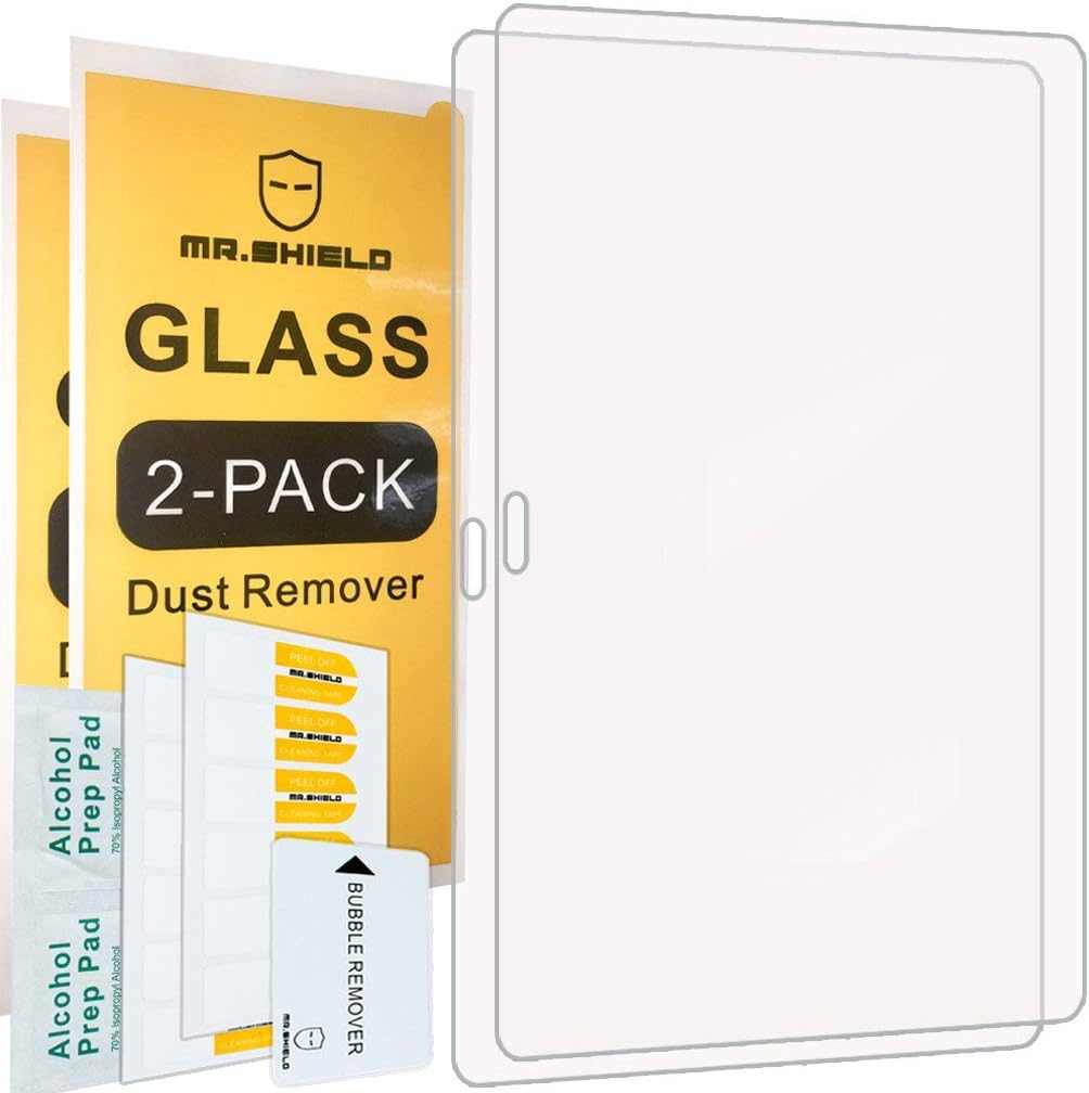 Mr.Shield [2-PACK] Designed For Samsung Galaxy Tab S 10.5 inch [Tempered Glass] Screen Protector [0.3mm Ultra Thin 9H Hardness 2.5D Round Edge] with Lifetime Replacement