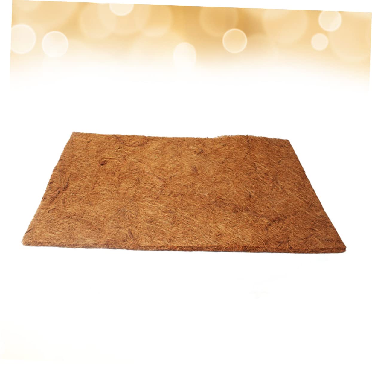 VANZACK Natural Reptile Bed Mat 2 Pcs Coconut Fiber Pet Mat Tortoise Substrate Lizard Tank Accessories Terrarium Bedding 50x30cm