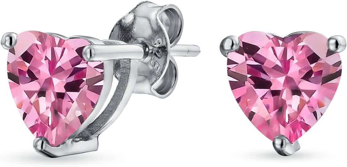 Orecchini Donna Solitario In Argento Sterling 925 Con Zirconia Cubica 4mm (1/4 Carati) - Rodiati, Regalo In Scatola Portagioie