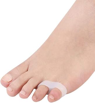 10pcs Gel Little Toe Buddy,Toe Corrector Toe Straightener,Tailors Bunion Pads - Soft Gel Bunionette Pad Protector Tailors Bunion Pain Relief