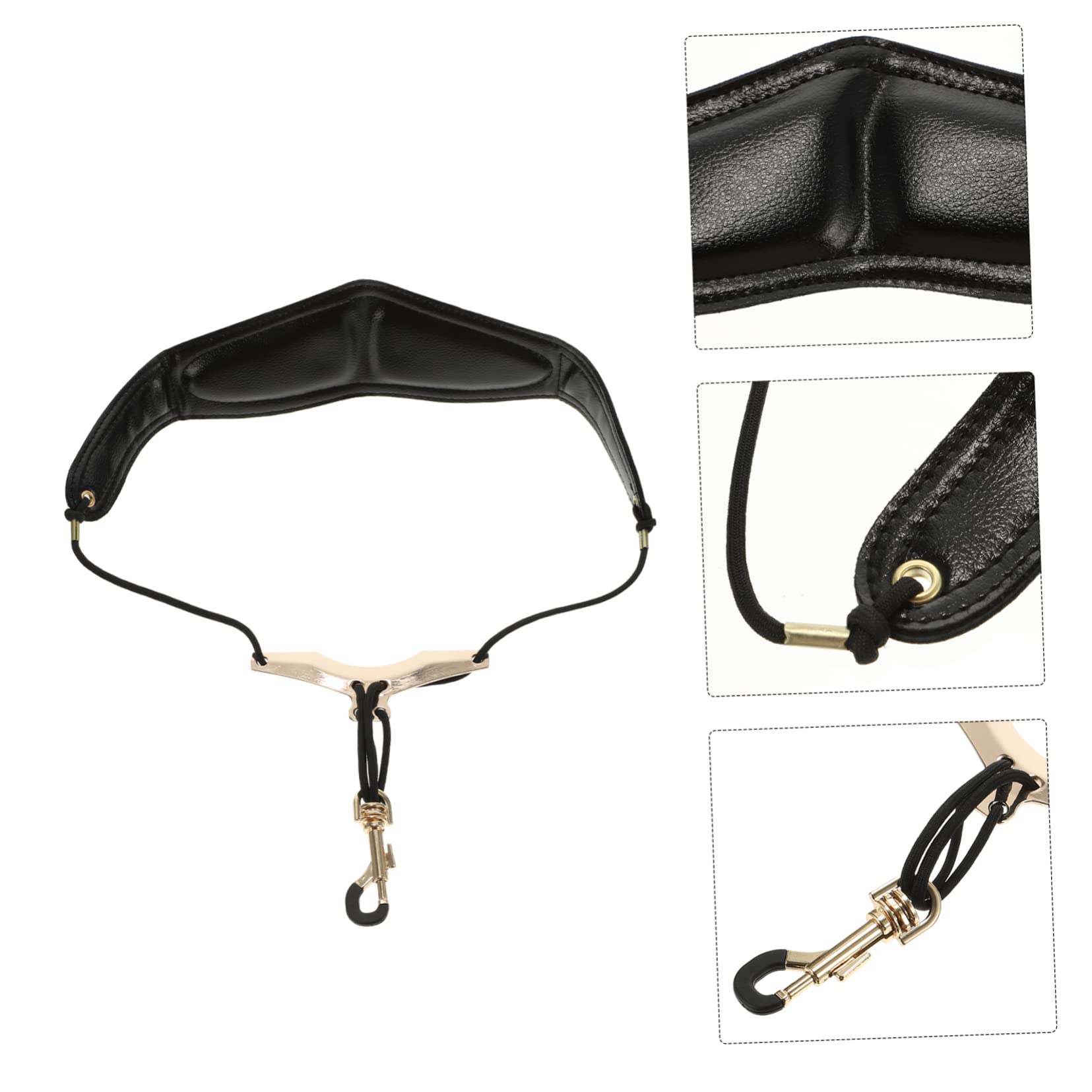 SUPVOX 10pezzi Cinghia Regolabile Per Saxofono Pelle Accessorio Pratico Per Sassofonisti Design Ergonomico e Resistente Riduce Lo Stress Sulla Spalla Facile Da Installare e Rimuovere