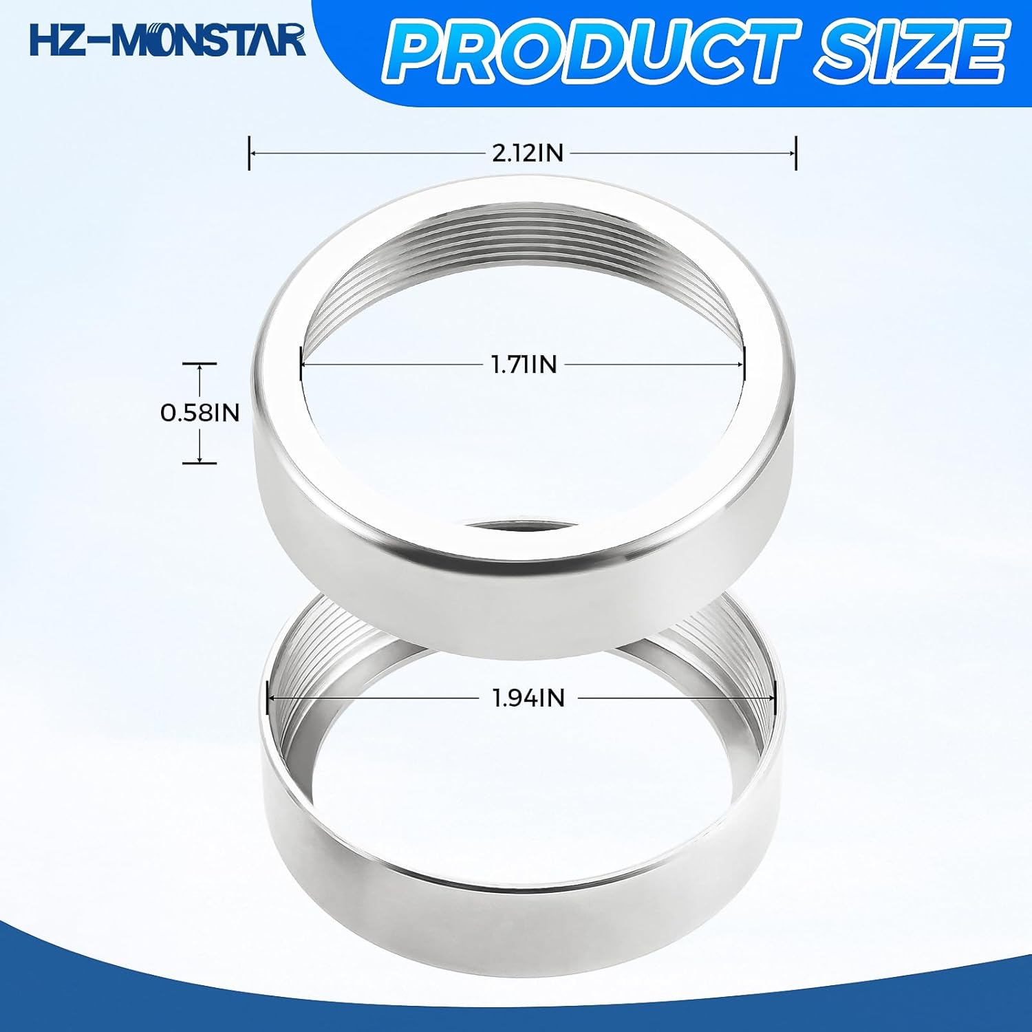 RP22734 Shower Valve Bonnet Nut, 2Pcs Replacement Bonnet Nut Compatible with Delta R10000 Shower Valve, Faucet Bonnet Nut for 1300/1400 Series Tub Shower Faucet