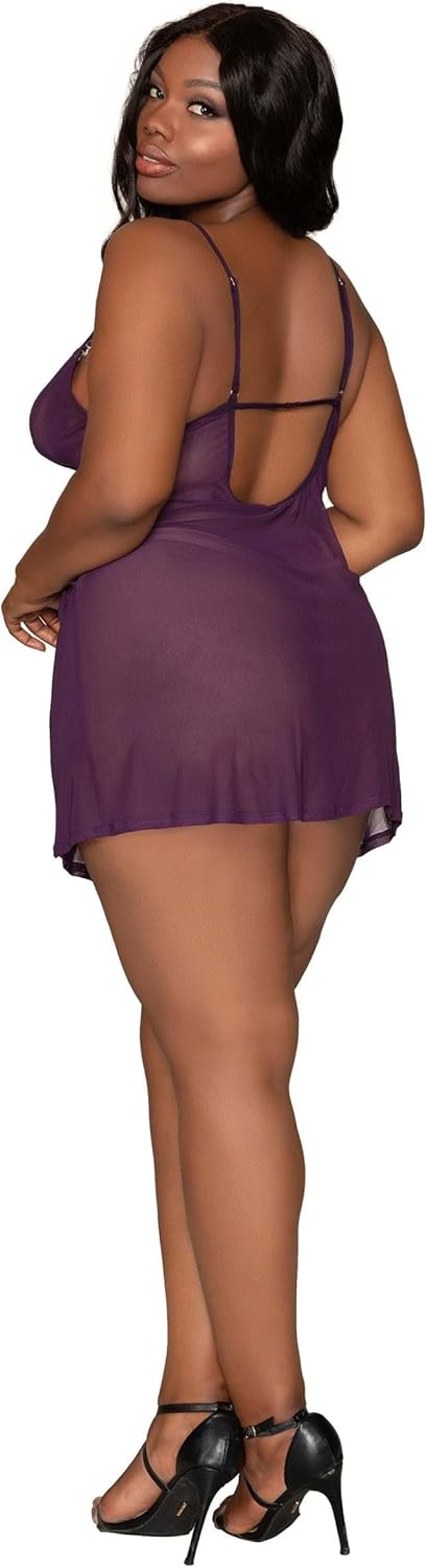 Dreamgirl womens Chemise & Robe Set