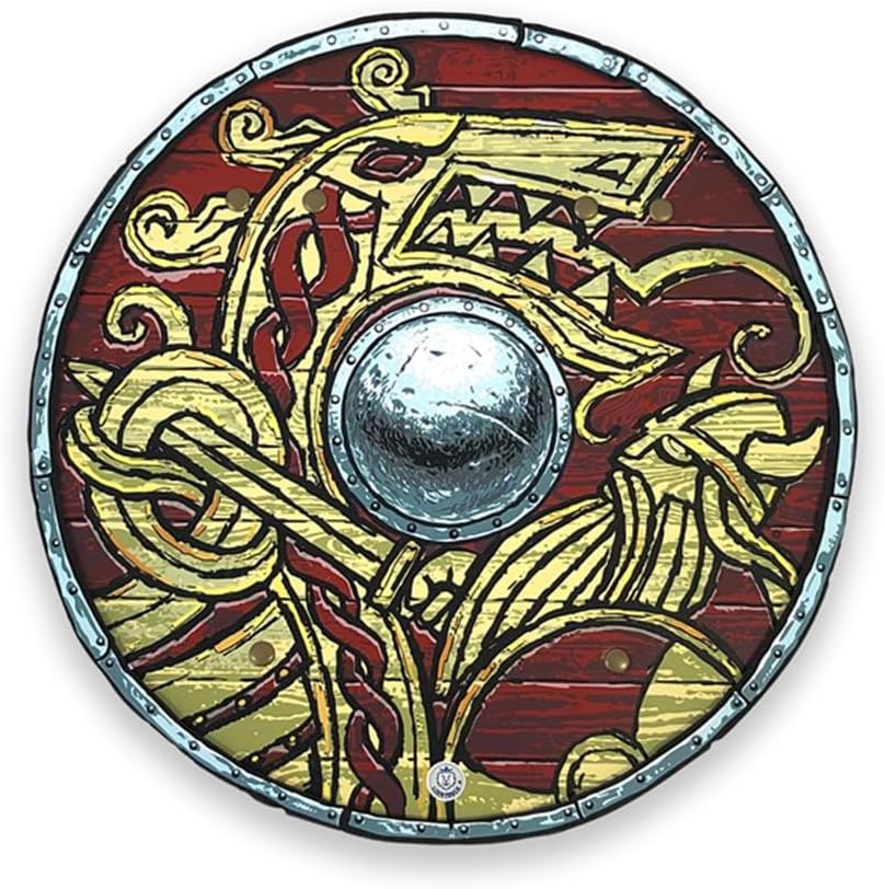 Liontouch - Viking Shield | For Kids Aged 3+ Years | Chief Harald’s Medieval Foam Toy For Little Warriors & Berserker’s Pretend Play | Safe & Durable Battle Accessory For Dress Up & Costumes For Boys