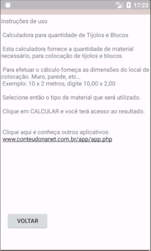 Calculadora para Tijolos e Blocos