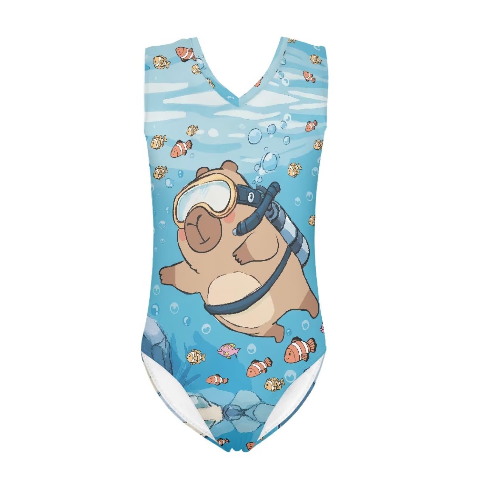 INSTANTARTS Leopard Leotard Girl Gymnastics Toddler Tank Biketards One Piece