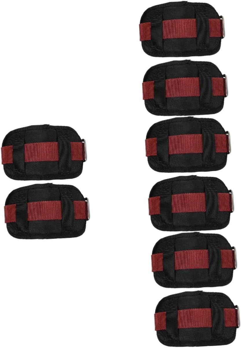 Mobestech 8sets Drywall Stilt Replacement Straps Padded Leg Bands Comfort Accessories for Painting Plastering and Construction Tasks