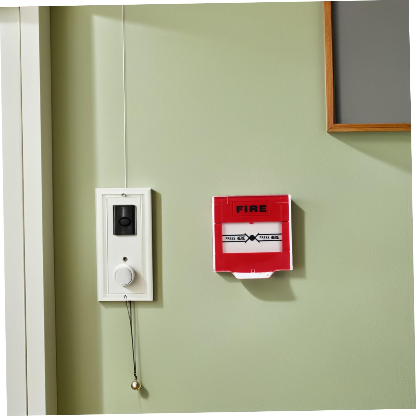 Gatuida Botón De Alarma contra Incendios Manual Rojo Reiniciable, Interruptor De Llamada De Emergencia para Hogar Oficina, 2 Unidades, Activación Rápida, Seguridad contra Incendios